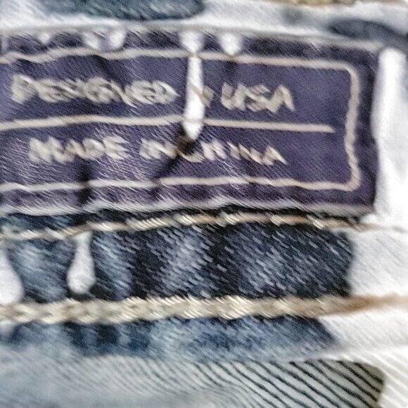 MISS ME‎ Womens Mid-Rise Bootcut Jeans Rhinestone Embellished Pockets 30 Denim - Picture 6 of 7